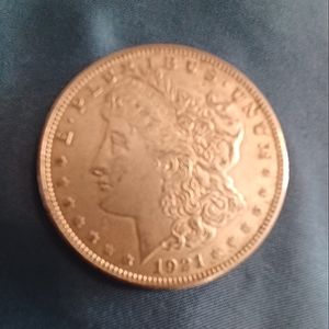 1921 S Morgan silver dollar